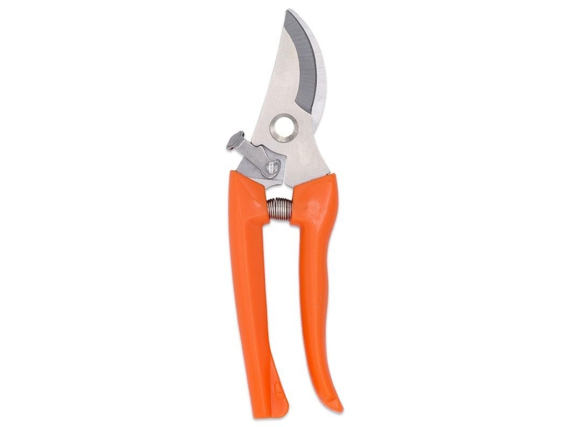 Tijeras De Podar Hoja Con Acero Inoxidable Para Jardinería, Mango Ergonómico (naranja)