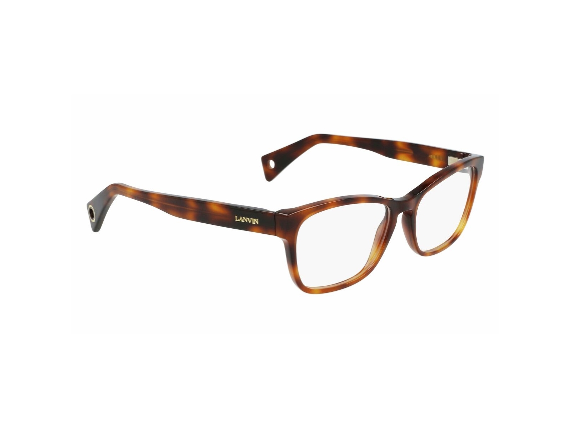 Armação de óculos de grau feminina Lanvin Lnv2603-214 (marrom - acetato - Ø 53 mm)