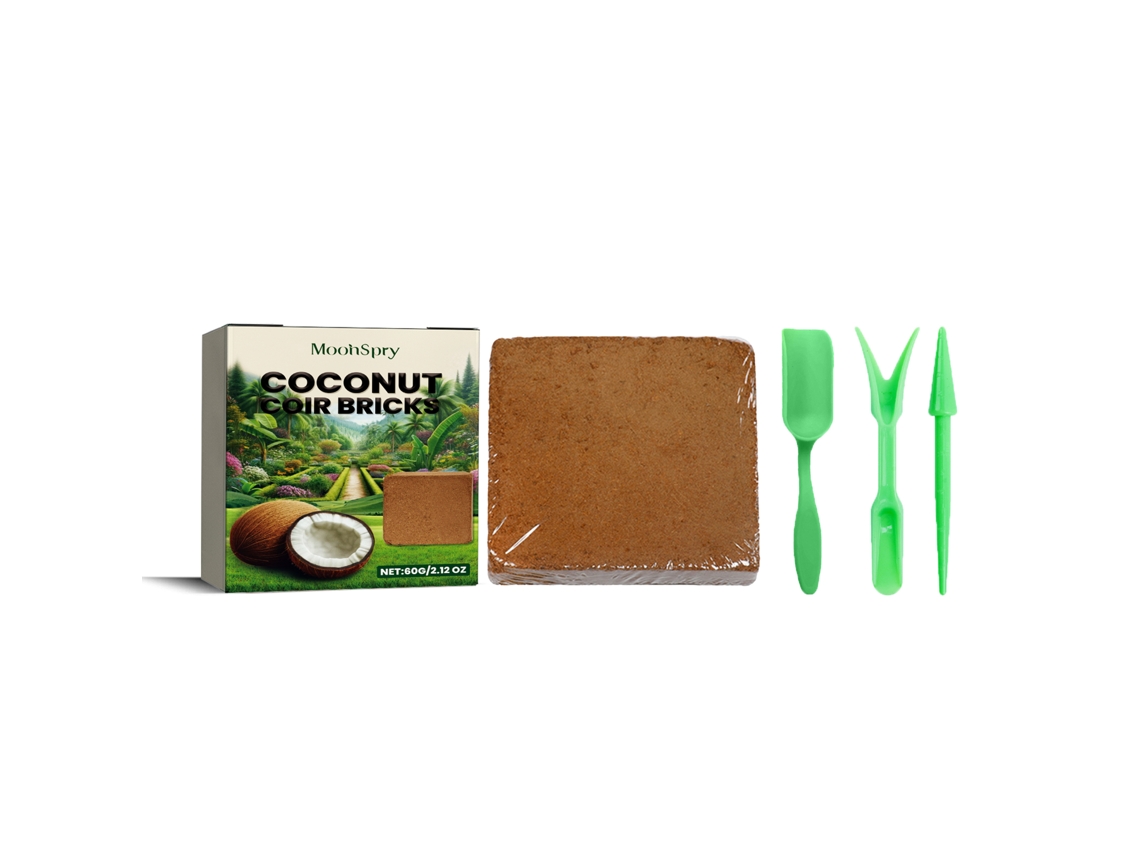 Blocos de Fibra de Côco Moonspry com Solo Nutritivo
