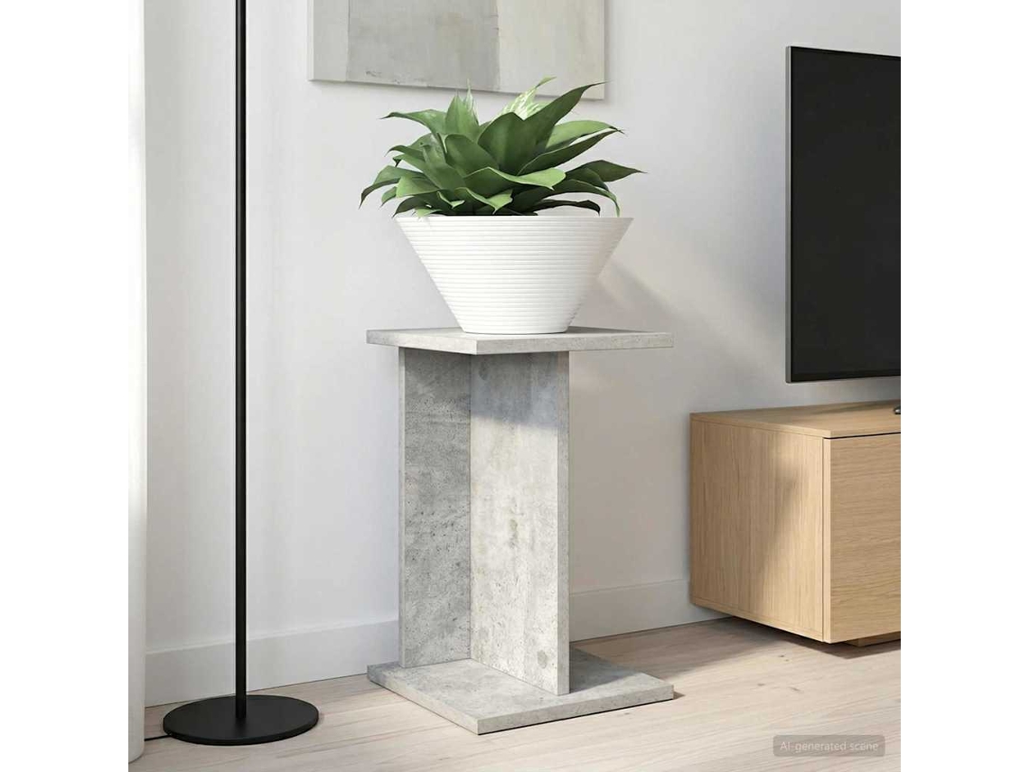 Vidaxl Suporte Para Plantas 2 Unid. Cinzento Cimento