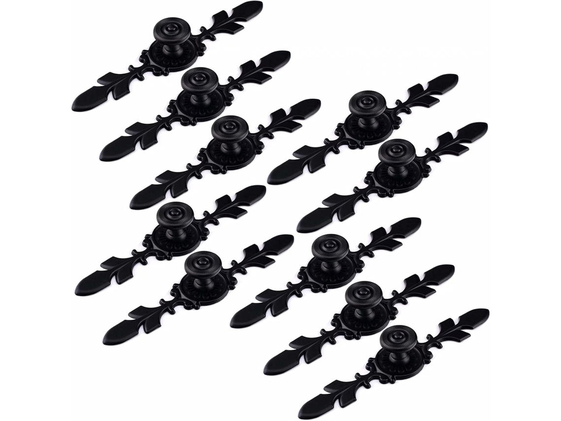 Conjunto De 10 Puxadores Armário Em Bronze Preto, Para Portas De Armários Cozinha, Em Liga De Zinco, Estilo Europeu, Com