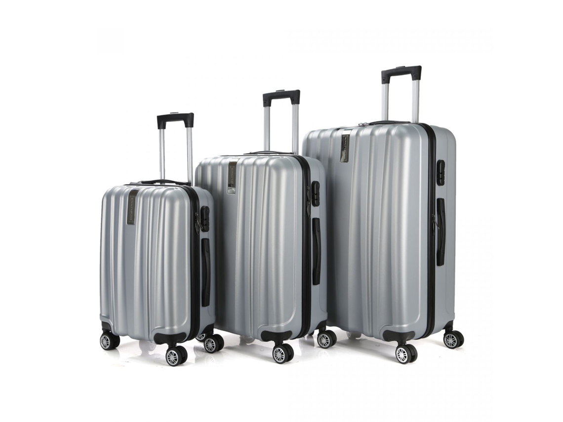 Conjunto de 3 Malas de Viagem Prata NORTHIX