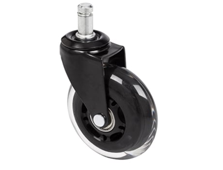 5 X Rodas para Solos Duros Rolo Skate 11 mm / 75 mm Rodas com Freno Negro / Transparente Lote De