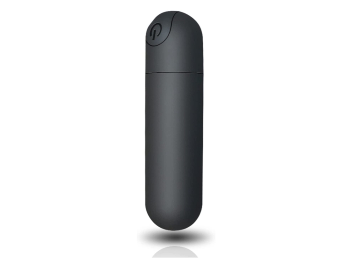 Vibrador Bullet Spot G Estimulador Clitoriano Mamilo Recarregável USB para Viagem - 10 Modos Portátil À Prova D'Água (Preto)