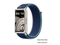 Pulseira de Nylon para Huawei Band 11 e 11 Pro, Fecho Velcro, Costura Metálica, Loop Ajustável CHABERLU