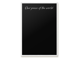 Magnetic Glass Board Our Piece Of The World For The Hall Espelharte (40x60 Cm)