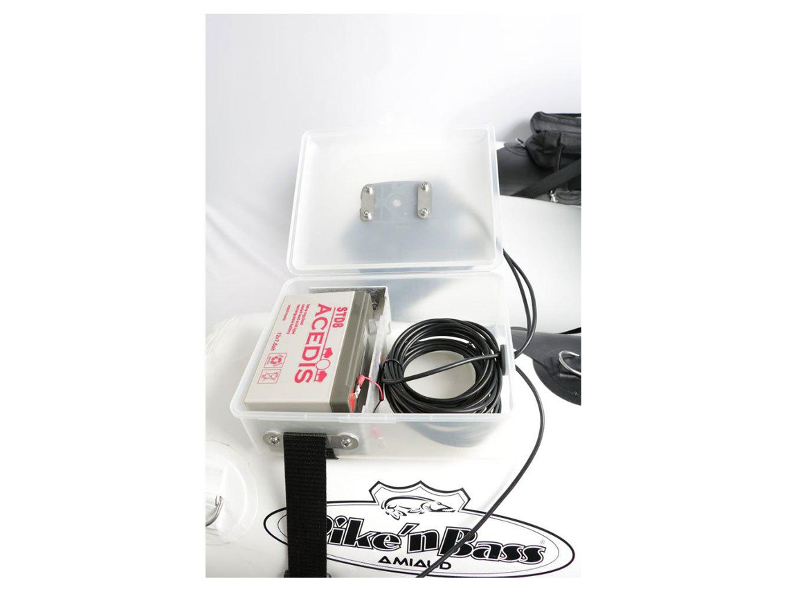 Pike N Bass Float Tube Transducer Mount + Battery Box