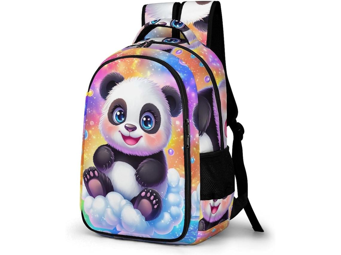 Mochila Escolar Com Estampa Panda Para Meninos Partir De 7 Anos, De Meninas Do 2º Ano, Impermeável
