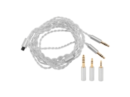 Aetheria cabo Divisor Y para Fones de Ouvido 49.21 Polegadas Dúplo 3.5mm para 2.5mm 3.5mm 4.4mm Prata