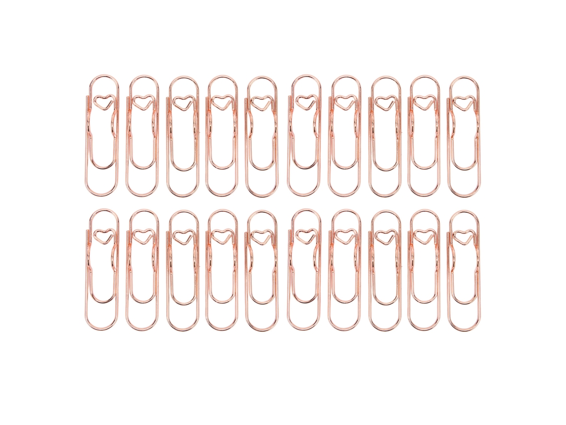 20 Clips De Pluma De Metal Clip De Libro Portaplumas Para Libros Y Cuadernos Dorado Rosa