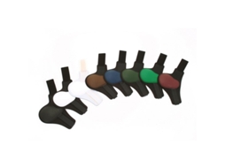 Protectores de Fetlock RACING TACK Couro (Branco)