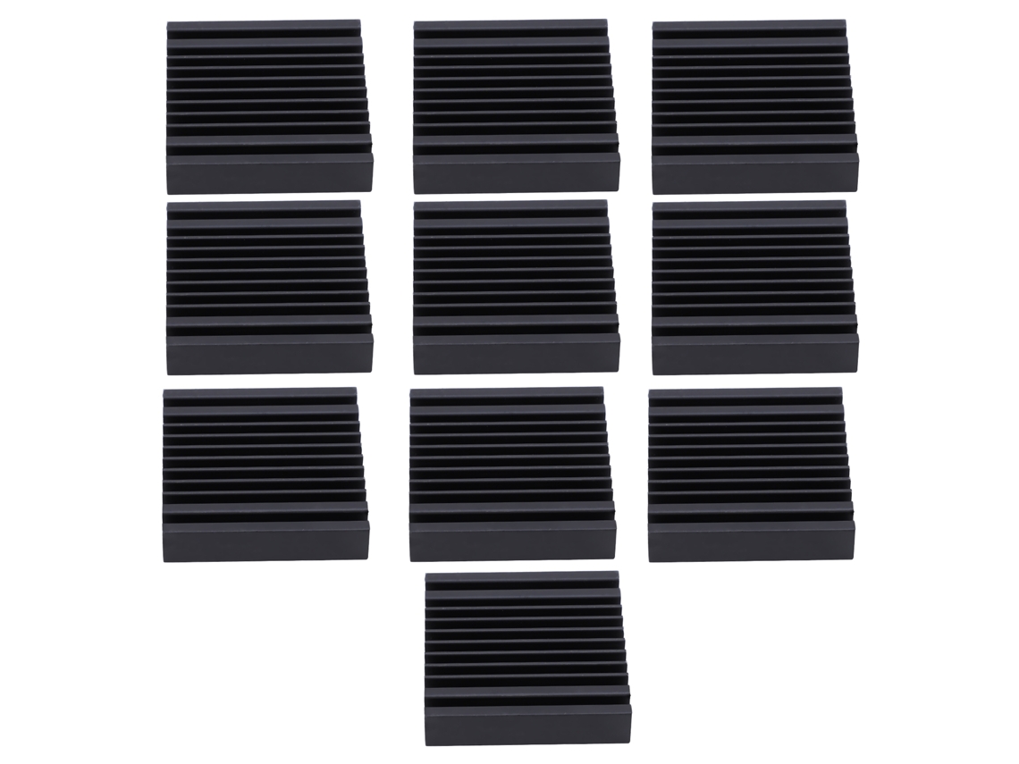 10 Dissipadores de Calor de Alumínio 40x9x40mm para Placa de Circuito