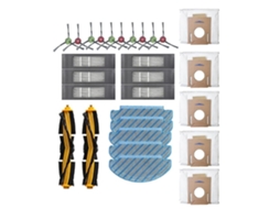 Filtros De Escova Rolante Sacos De Poeira Kit De Peças Aplica Se Ao Ecovacs Deebot Ozmo T8
