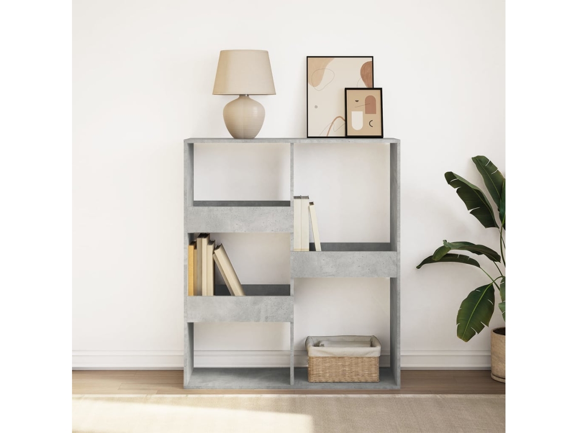 Estante Para Livros | Gabinete De Livros | Estante/divisória 100x33x115 Cm Cor Cinzento Cimento