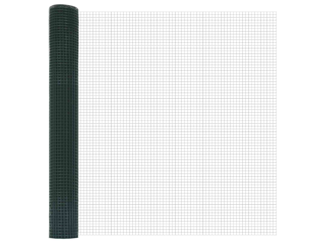 Vidaxl Cerca De Arame Soldado 2500 X 120 Cm Verde