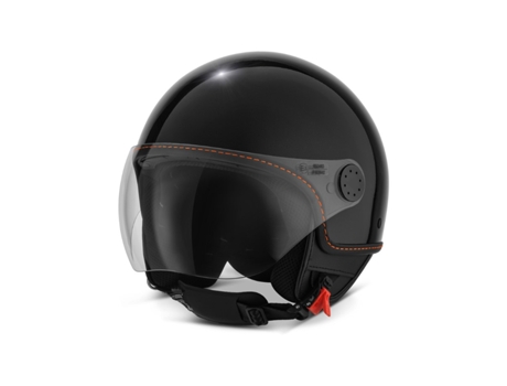 Capacete de motocicleta Vespa Visor 4.0 Djet Preto Brilhante S Preto Brilhante S Piaggio