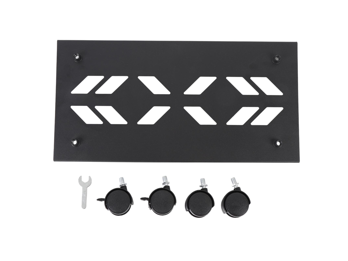 Suporte Móvel para Torre de PC com Rodas Aço Ventilado 20x40cm 80kg S/MARCA