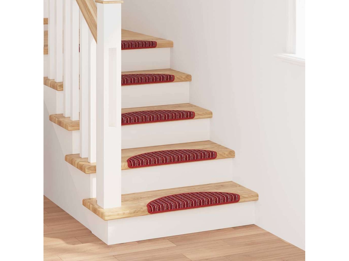 Vidaxl Tapetes Adesivos Para Escadas 15 Unid. 56 X 17 X 3 Cm Non-slip