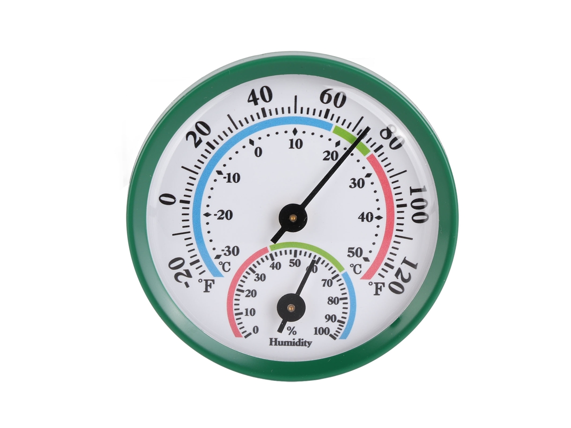 Termômetro Higrômetro Mini Indoor Th103b Ponta Cor Verde Para Lar