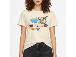 Rockinstone Top Gun Movie Fade Solid Natural Adult T-shirt Size:s