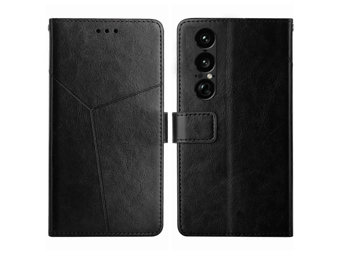 Capa De Couro Tipo Y Para Celular