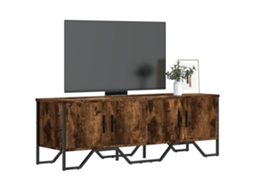 Vidaxl Móvel De Tv 122x34x41 Cm Derivados De Madeira Carvalho Fumado
