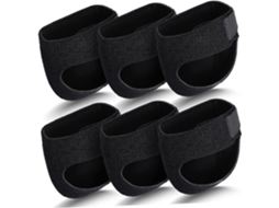 Calcanhares Com Protetores Para Fascite Plantar, 3 Pares, Pretos, Leves E Respiráveis, Para Sapatos E Calcanhares