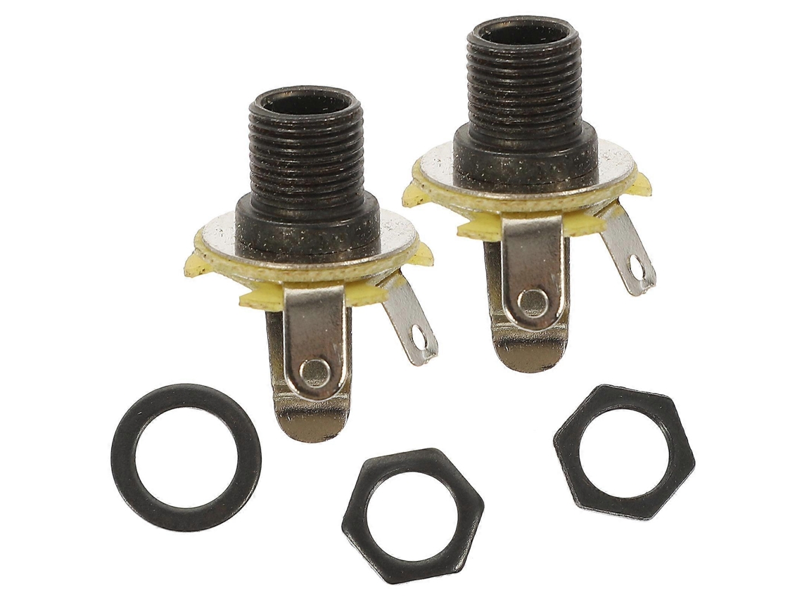 Saída para Guitarra Elétrica, Estilo Preto Metal, Redução de Ruído e Melhoria da Eficiência, Fácil Instalação com Parafusos AQUAFORGE