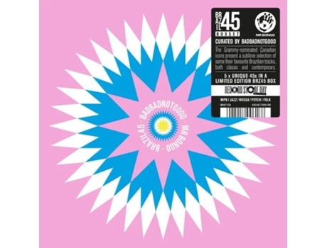 Brazil45 Mr. Bongo X Badbadnotgood Vários Artistas 5 X 7 Vinil Edição Limitada 45 Rpm Box Set Rsd 2025 Mr Bongo