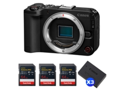 Eos R50 V + 3 Sandisk 64gb Extreme Pro Uhs ii Sdxc + 3 Canon Lp e17 + Ebook “20 Dicas para Fotos Que Impressionam” CANON
