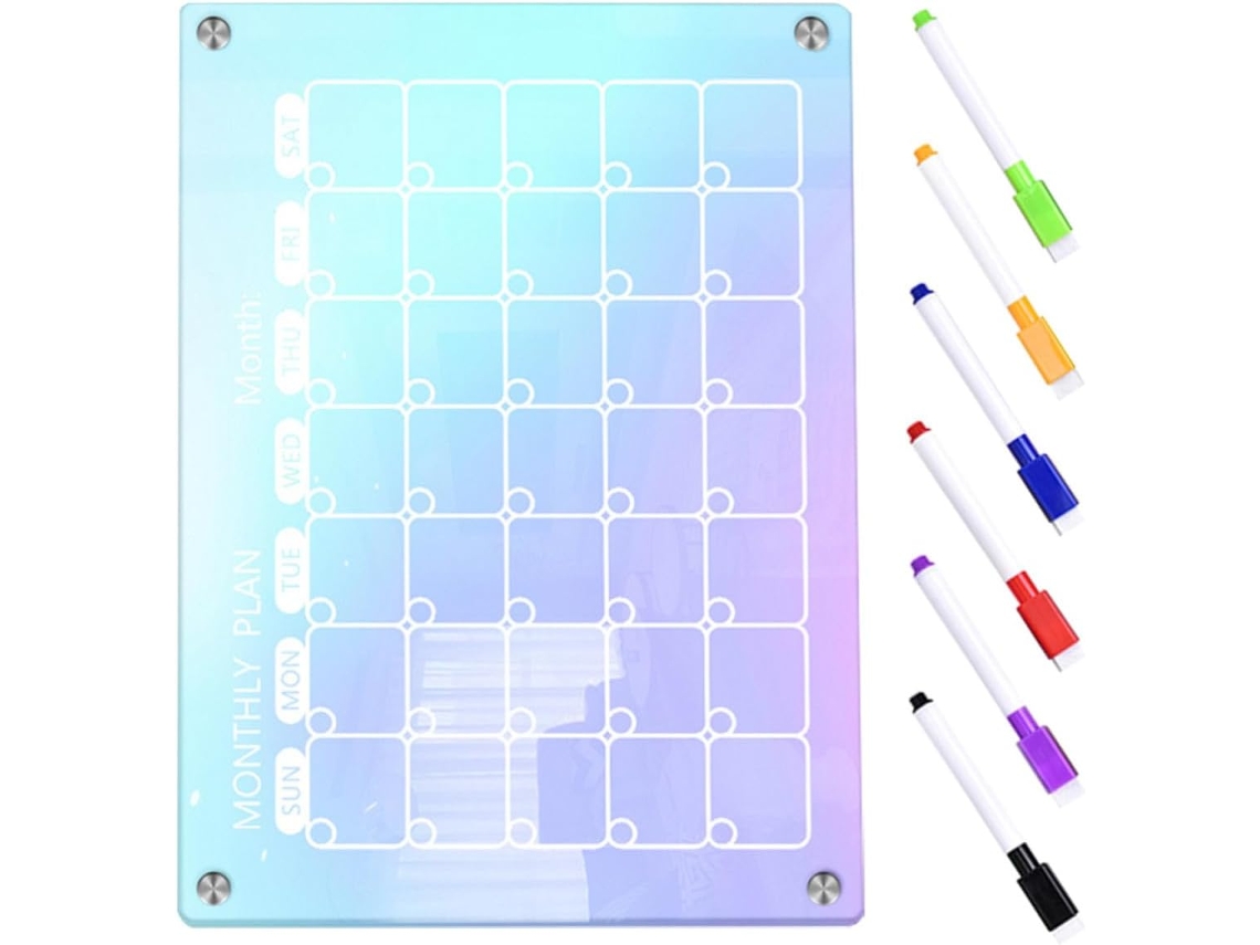 Quadro De Planejamento Para Refrigerador Em Acrílico Effaçable À Sec Stylo, Design Créatif, Finition