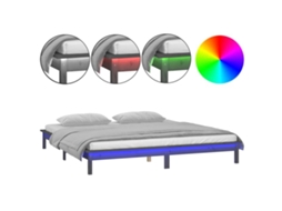 Bed Frame, Bed Frames Vidaxl Cinzeto Madeira (120 X 190 Cm)