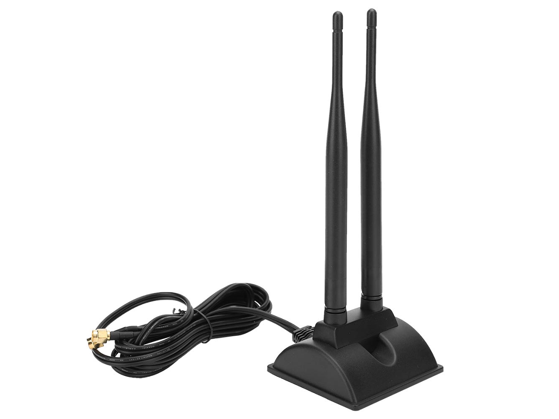 Laxiscreed Antena De Duplo Banda 2.4g E 5.8g Com Ganho De 5dbi Para Melhor Sinal Wi-fi