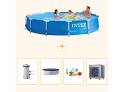 Intex Piscina Com Estrutura Redonda - 366x76 Cm - 5-peças S187