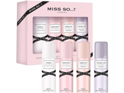 Set De Bruma Corporal Para Mujeres 4 X 50 Ml Miss So