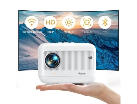 Mini Projetor Yaber L1 9500 Lumens Wifi Bluetooth Full Hd 1080p