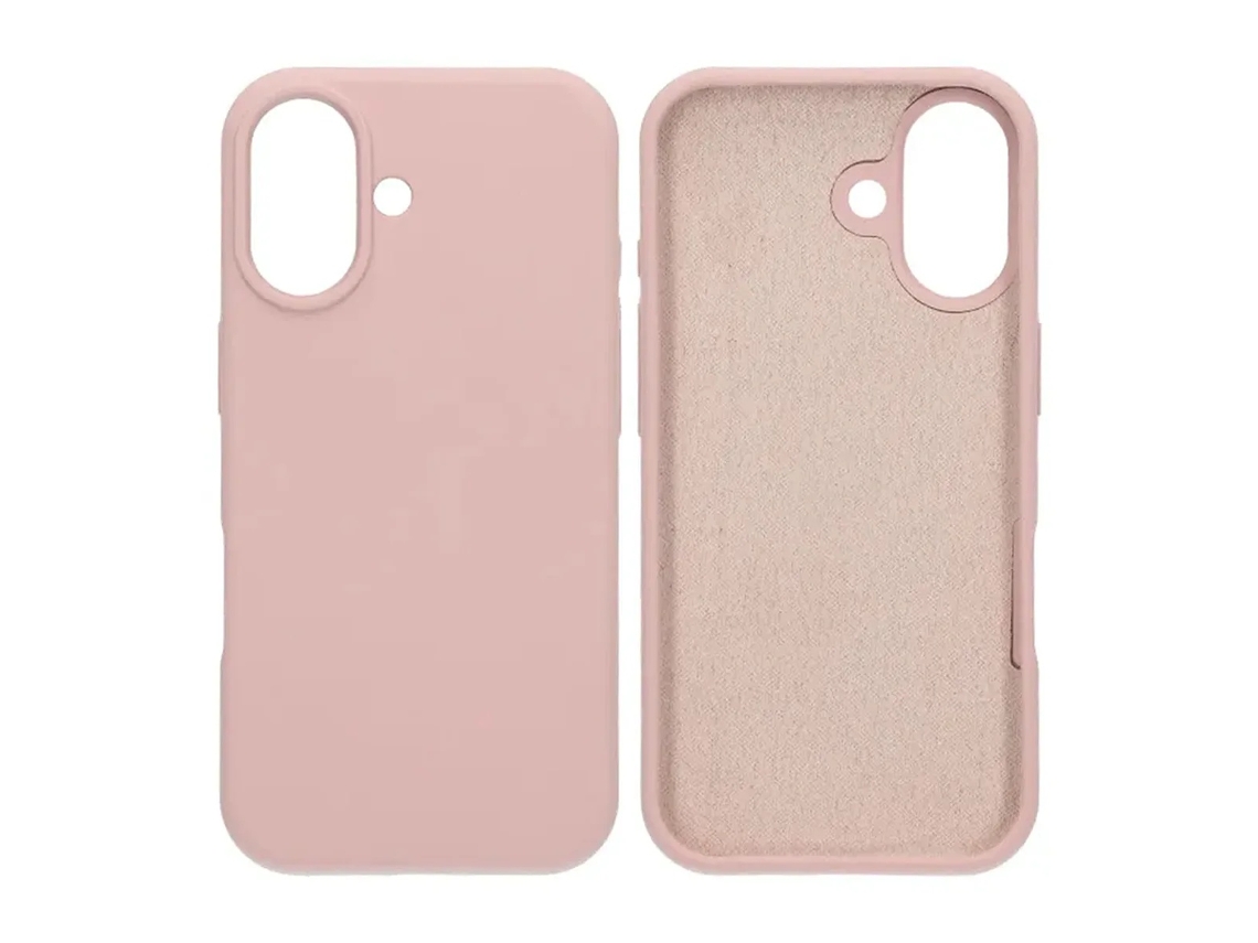 Capa De Silicone Macio Para Iphone 17 - Rosa