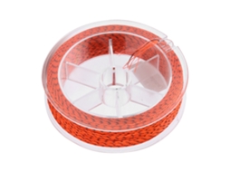 Linha de Pesca com Mosca AQUAFORGE de 100m, Extensor, Preto e Laranja, 20lb