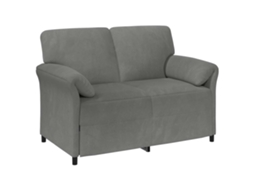 Sofá para 2 Pessoas Cinzento escuro 138 X 83 X 95 Cm Veludo SYFAX