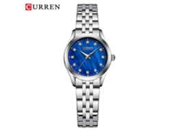 Relógio Feminino Moderno, de pulso de quartzo à prova d'água com pulseira de aço, MDUG
