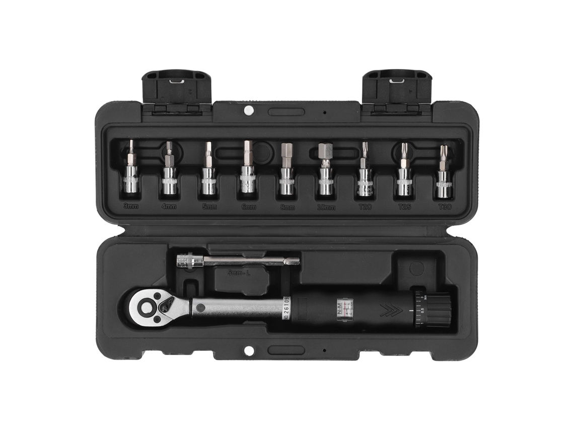 Chave de Torção Pré ajustável 2 14nm com 9 Soquetes 1/4 Drive | S/MARCA