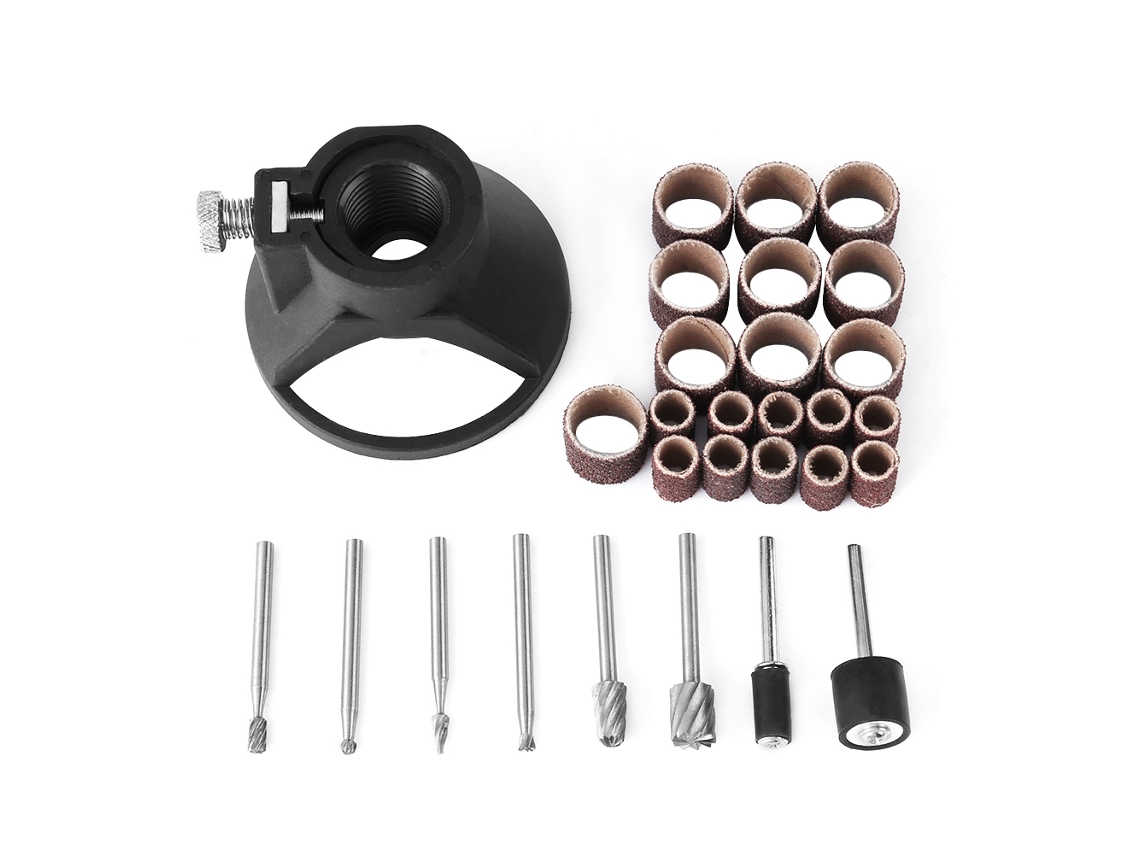 Posicionador de Esculpimento 29pcs com Brocas Rotativas e Bandas de Areia S/MARCA