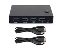 Conmutador Splitter Hdmi 4k 2 Entradas 1 Salida Acessórios De Computador Usb Preto