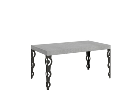 Mesa de Refeição ITAMOBY Karamay (90x160/264 - Painéis em Melamina - Cimento)
