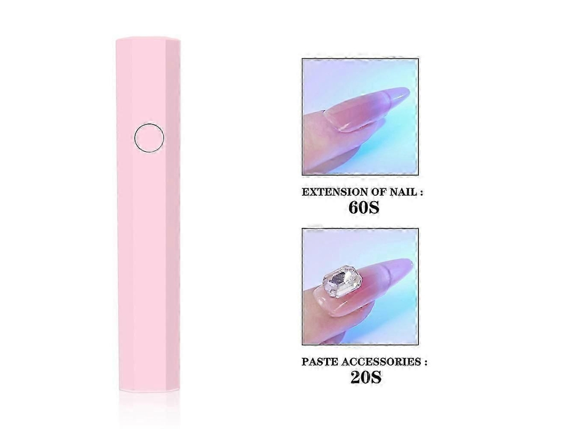 Mini Lâmpadas U V para Unhas de Gel: Proteger a Pele Gel Led Lâmpada Recarregável Usb Light Flash Cure Secado R Cura GOKOCO