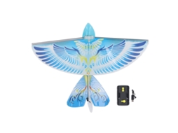 Pássaro De Controle Remoto Com Asas Batentes Bionico Led Carregamento Usb Indoor Outdoor Azul 2.4ghz