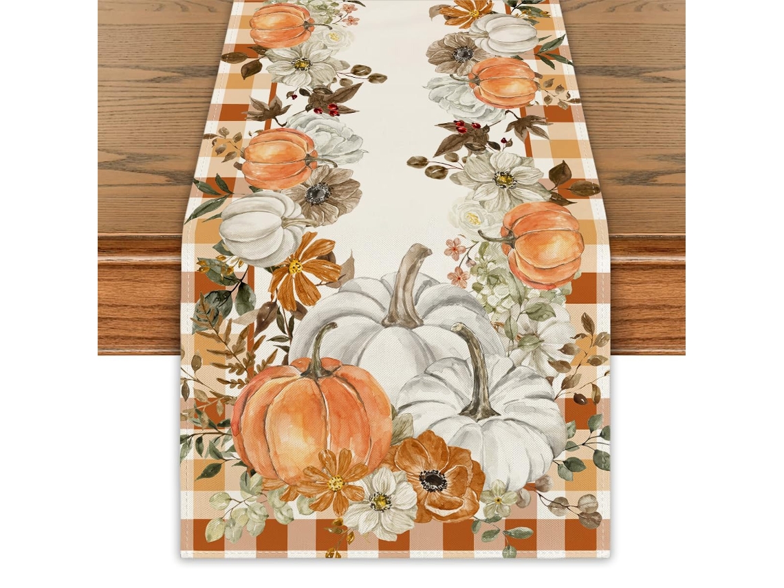 Decoração de Mesa com Folhas de Eucalipto para O Outono Ação de Graças e Festas NEVEANCE