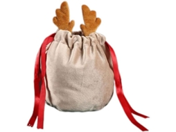 10pcs Sacola de Presente de Veludo com Chifre Natal Halloween para Doces e Festas | S/MARCA