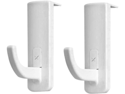 Abaodam 2 Crochets Suspendre Para Casque Audio, Support Adhésif En Plastique Blanc, Protège Le, Pour Maison Et
