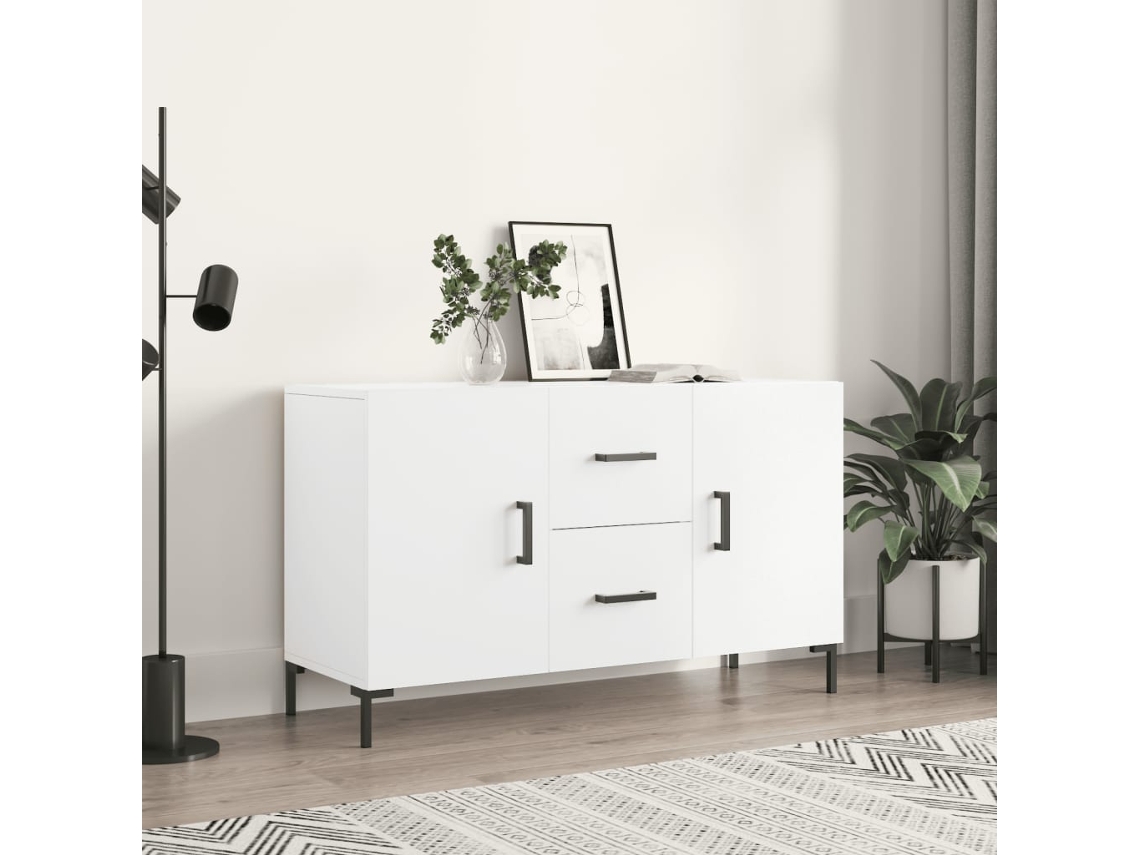 Vidaxl Aparador 100x36x60 Cm Derivados De Madeira Branco
